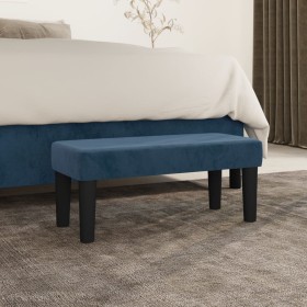 Banco de terciopelo azul oscuro 70x30x30 cm von vidaXL, Banken - Ref: Foro24-346642, Preis: 43,48 €, Rabatt: %