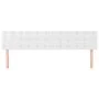 Cabeceros 2 unidades de cuero sintético blanco 100x5x78/88 cm de vidaXL, Cabeceros y pies de cama - Ref: Foro24-346525, Preci...