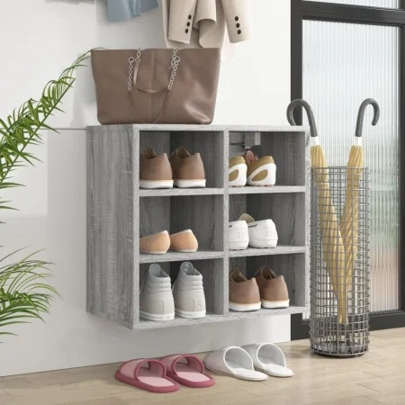 Sonoma grau Schuhschrank 52,5x30x50 cm von vidaXL, Schließfächer und Lagerschränke - Ref: Foro24-820510, Preis: 43,44 €, Raba...