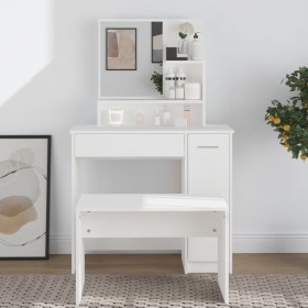 Dresser with white mirror 86.5x35x136 cm by vidaXL, Bedroom Dressers - Ref: Foro24-802957, Price: 88,60 €, Discount: %