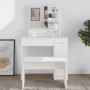 Dresser with white mirror 86.5x35x136 cm by vidaXL, Bedroom Dressers - Ref: Foro24-802957, Price: 88,50 €, Discount: %