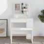Schminktisch mit Spiegel weiß 86,5x35x136 cm von vidaXL, Schlafzimmerkommoden - Ref: Foro24-802957, Preis: 87,42 €, Rabatt: %