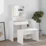 Schminktisch mit Spiegel weiß 86,5x35x136 cm von vidaXL, Schlafzimmerkommoden - Ref: Foro24-802957, Preis: 87,42 €, Rabatt: %