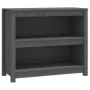 Solid gray pine wood shelf 80x35x68 cm by vidaXL, Bookcases and shelves - Ref: Foro24-821676, Price: 83,96 €, Discount: %