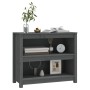 Regal aus massivem grauem Kiefernholz, 80 x 35 x 68 cm von vidaXL, Bücherregale und Regale - Ref: Foro24-821676, Preis: 85,03...
