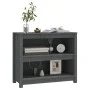 Solid gray pine wood shelf 80x35x68 cm by vidaXL, Bookcases and shelves - Ref: Foro24-821676, Price: 83,96 €, Discount: %