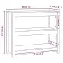 Solid gray pine wood shelf 80x35x68 cm by vidaXL, Bookcases and shelves - Ref: Foro24-821676, Price: 83,96 €, Discount: %