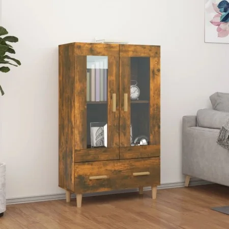 Smoked oak plywood sideboard 70x31x115 cm by vidaXL, Sideboards - Ref: Foro24-817477, Price: 89,13 €, Discount: %