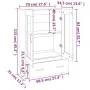 Smoked oak plywood sideboard 70x31x115 cm by vidaXL, Sideboards - Ref: Foro24-817477, Price: 89,13 €, Discount: %
