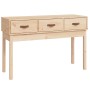 Mesa consola madera maciza de pino 114x40x75 cm