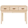 Mesa consola madera maciza de pino 114x40x75 cm