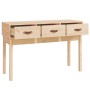 Mesa consola madera maciza de pino 114x40x75 cm de vidaXL, Mesas auxiliares - Ref: Foro24-821754, Precio: 103,70 €, Descuento: %