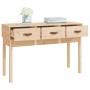 Mesa consola madera maciza de pino 114x40x75 cm de vidaXL, Mesas auxiliares - Ref: Foro24-821754, Precio: 103,70 €, Descuento: %