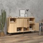 Aparadores 2 uds madera contrachapada roble Sonoma 60x35x70 cm