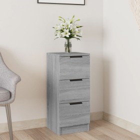 Sonoma graues Sperrholz-Sideboard 30x30x70 cm von vidaXL, Sideboards - Ref: Foro24-817014, Preis: 46,66 €, Rabatt: %