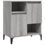 Aparadores 2 uds madera contrachapada gris Sonoma 60x35x70 cm