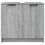 Gray Sonoma plywood bathroom cabinet 64.5x33.5x59cm by vidaXL, Lockers and storage cabinets - Ref: Foro24-817064, Price: 54,8...