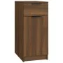 Oak brown wood desk cabinet 33.5x50x75 cm by vidaXL, Lockers and storage cabinets - Ref: Foro24-817131, Price: 64,71 €, Disco...