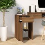 Oak brown wood desk cabinet 33.5x50x75 cm by vidaXL, Lockers and storage cabinets - Ref: Foro24-817131, Price: 64,44 €, Disco...