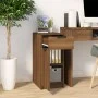 Oak brown wood desk cabinet 33.5x50x75 cm by vidaXL, Lockers and storage cabinets - Ref: Foro24-817131, Price: 64,71 €, Disco...