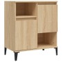 Aparadores 3 uds madera contrachapada roble Sonoma 60x35x70 cm