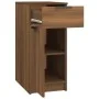 Oak brown wood desk cabinet 33.5x50x75 cm by vidaXL, Lockers and storage cabinets - Ref: Foro24-817131, Price: 64,71 €, Disco...