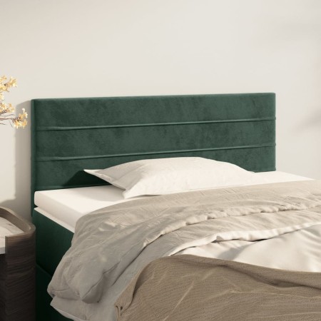 Dunkelgrünes Samtkopfteil 100x5x78/88 cm von vidaXL, Kopf- und Fußteile - Ref: Foro24-346141, Preis: 32,63 €, Rabatt: %
