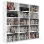 CD-Schrank aus weißem Sperrholz, 102 x 23 x 89,5 cm von vidaXL, CD- und DVD-Speicher - Ref: Foro24-801787, Preis: 75,98 €, Ra...