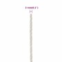 Weißes Polypropylen-Arbeitsseil 3 mm 25 m von vidaXL, Seile und Metallschnüre - Ref: Foro24-153035, Preis: 9,61 €, Rabatt: %