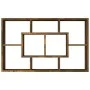 Engineered smoked oak wood wall shelf 85x16x52.5 cm by vidaXL, Shelves and shelves - Ref: Foro24-820460, Price: 35,94 €, Disc...
