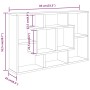 Eiche geräuchert Holzwerkstoff Wandregal 85x16x52,5 cm von vidaXL, Regale und Regale - Ref: Foro24-820460, Preis: 36,60 €, Ra...