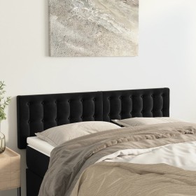 Kopfteile 2 Einheiten aus schwarzem Samt 72x5x78/88 cm von vidaXL, Kopf- und Fußteile - Ref: Foro24-346472, Preis: 81,61 €, R...