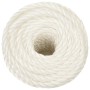 Weißes Polypropylen-Arbeitsseil 14 mm 25 m von vidaXL, Seile und Metallschnüre - Ref: Foro24-153060, Preis: 19,20 €, Rabatt: %