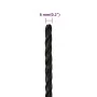 Arbeitsseil aus Polypropylen schwarz 6 mm 50 m von vidaXL, Seile und Metallschnüre - Ref: Foro24-153002, Preis: 12,44 €, Raba...