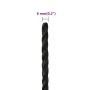 Cuerda de trabajo polipropileno negro 6 mm 50 m de vidaXL, Sogas y cuerdas metálicas - Ref: Foro24-153002, Precio: 12,22 €, D...