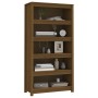Honigbraunes Bücherregal aus massiver Kiefer 80x35x154 cm von vidaXL, Bücherregale und Regale - Ref: Foro24-821692, Preis: 14...