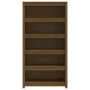 Solid pine wood bookshelf in honey brown color, 80x35x154 cm by vidaXL, Bookcases and shelves - Ref: Foro24-821692, Price: 14...