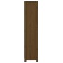 Solid pine wood bookshelf in honey brown color, 80x35x154 cm by vidaXL, Bookcases and shelves - Ref: Foro24-821692, Price: 14...