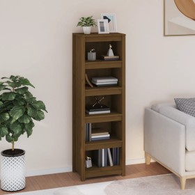 Honigbraunes Bücherregal aus massiver Kiefer 50x35x154 cm von vidaXL, Bücherregale und Regale - Ref: Foro24-821717, Preis: 94...