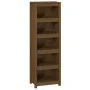 Solid pine wood bookshelf in honey brown color, 50x35x154 cm by vidaXL, Bookcases and shelves - Ref: Foro24-821717, Price: 94...