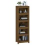 Estantería madera maciza de pino marrón miel 50x35x154 cm de vidaXL, Librerías y estanterías - Ref: Foro24-821717, Precio: 94...
