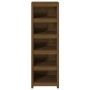 Estantería madera maciza de pino marrón miel 50x35x154 cm de vidaXL, Librerías y estanterías - Ref: Foro24-821717, Precio: 94...