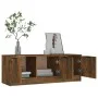 Mueble de TV madera contrachapada roble ahumado 102x35x36,5 cm de vidaXL, Muebles TV - Ref: Foro24-817081, Precio: 54,35 €, D...