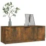 Mueble de TV madera contrachapada roble ahumado 102x35x36,5 cm de vidaXL, Muebles TV - Ref: Foro24-817081, Precio: 54,35 €, D...
