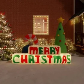 Merry Christmas inflatable decoration with LED 197 cm by vidaXL, Christmas lights - Ref: Foro24-345296, Price: 56,56 €, Disco...