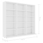 CD-Schrank aus weißem Sperrholz, 102 x 23 x 89,5 cm von vidaXL, CD- und DVD-Speicher - Ref: Foro24-801787, Preis: 75,98 €, Ra...