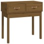 Honey brown solid pine wood console table 76.5x40x75 cm by vidaXL, Side tables - Ref: Foro24-821752, Price: 65,62 €, Discount: %