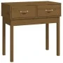 Mesa consola de madera maciza de pino marrón miel 76,5x40x75 cm de vidaXL, Mesas auxiliares - Ref: Foro24-821752, Precio: 65,...