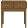 Mesa consola de madera maciza de pino marrón miel 76,5x40x75 cm de vidaXL, Mesas auxiliares - Ref: Foro24-821752, Precio: 65,...