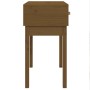 Honey brown solid pine wood console table 76.5x40x75 cm by vidaXL, Side tables - Ref: Foro24-821752, Price: 65,62 €, Discount: %